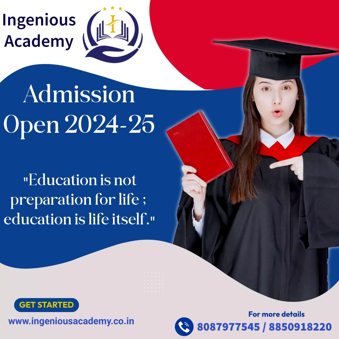 🎓 Unlock Your Potential at Ingenious Academy! Admission Open for 2024-25!