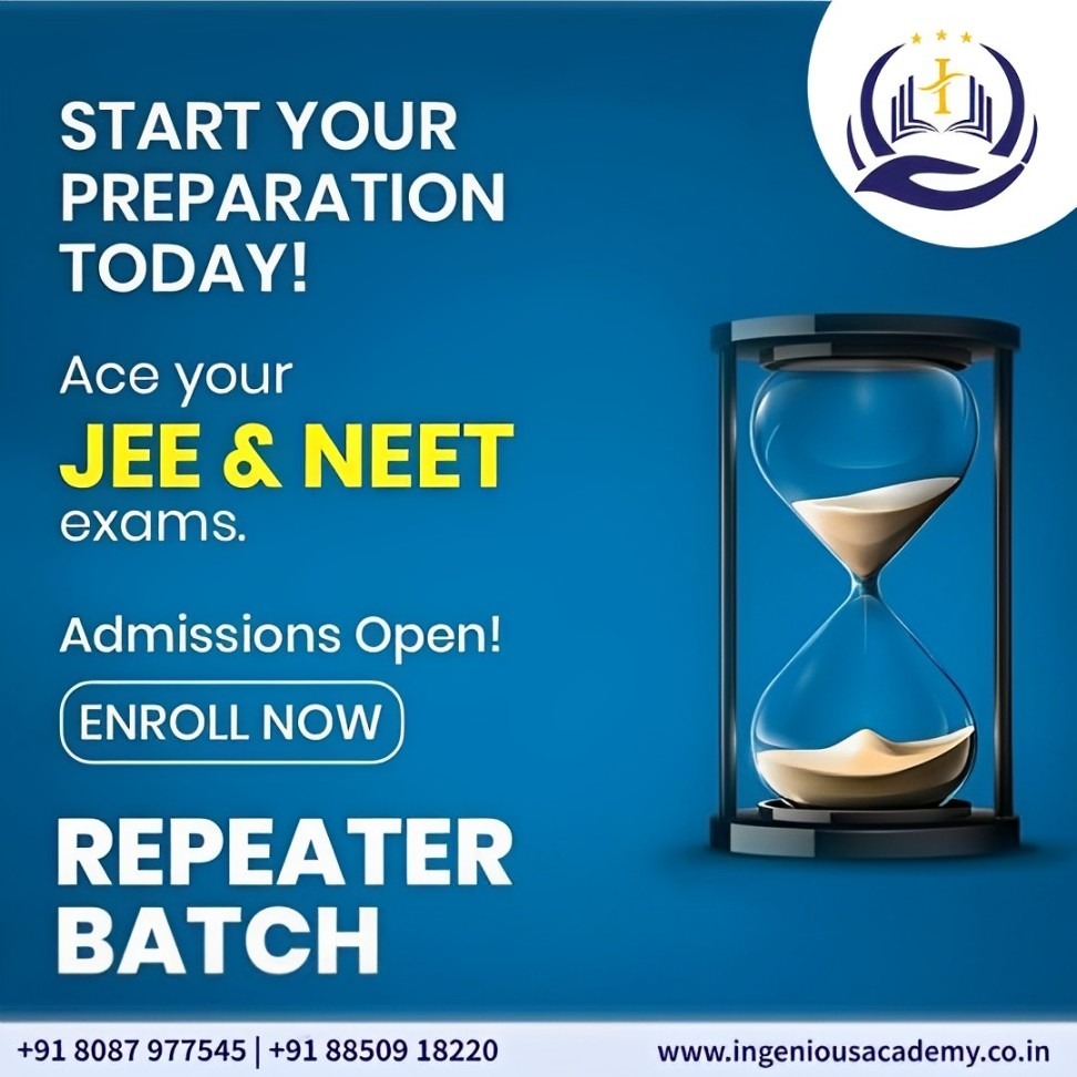 Start your preparation for JEE and NEET exams today with Ingenious Academy, Borivali, Mumbai!